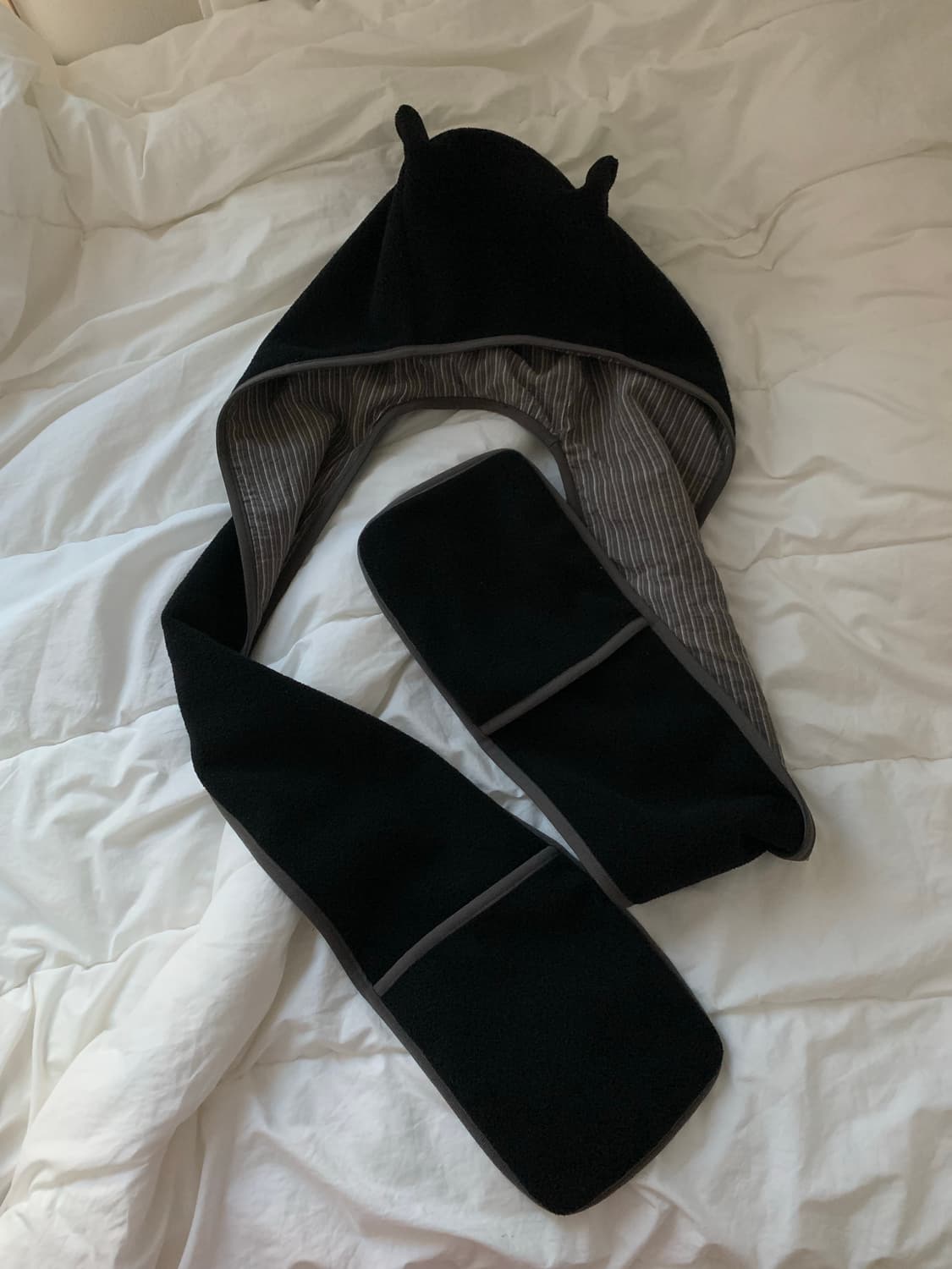 샵페어리 플리스 이어 후드 머플러 상품이미지3