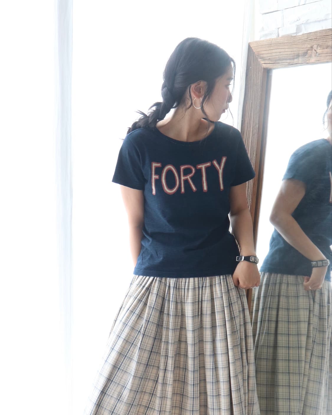 [45rpm] Indigo Denim FORTY-FIVE T-Shirt 상품이미지2