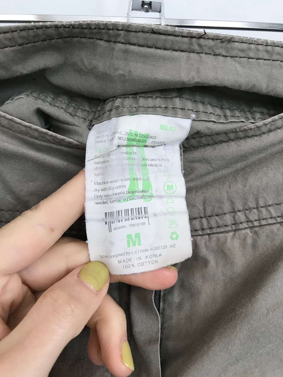 빈티지 배색 카고 숏팬츠 상품이미지8