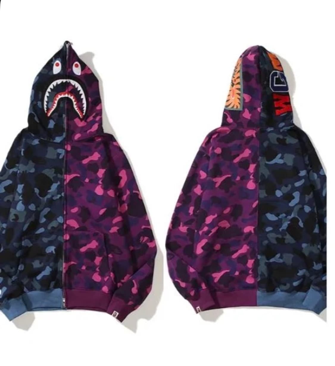 베이프 샤크후드 아수라 퍼플 청계 xl 새상품 상품이미지1