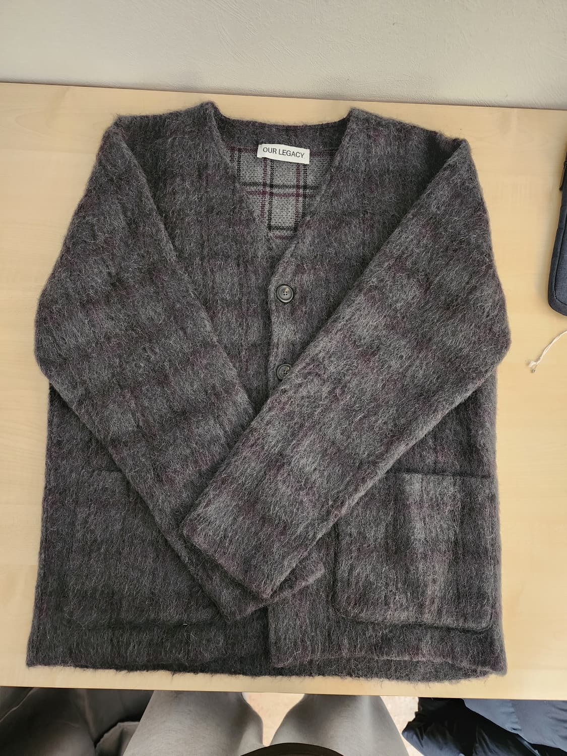 아워레가시 26ss 모헤어 가디건 sample 상품이미지1