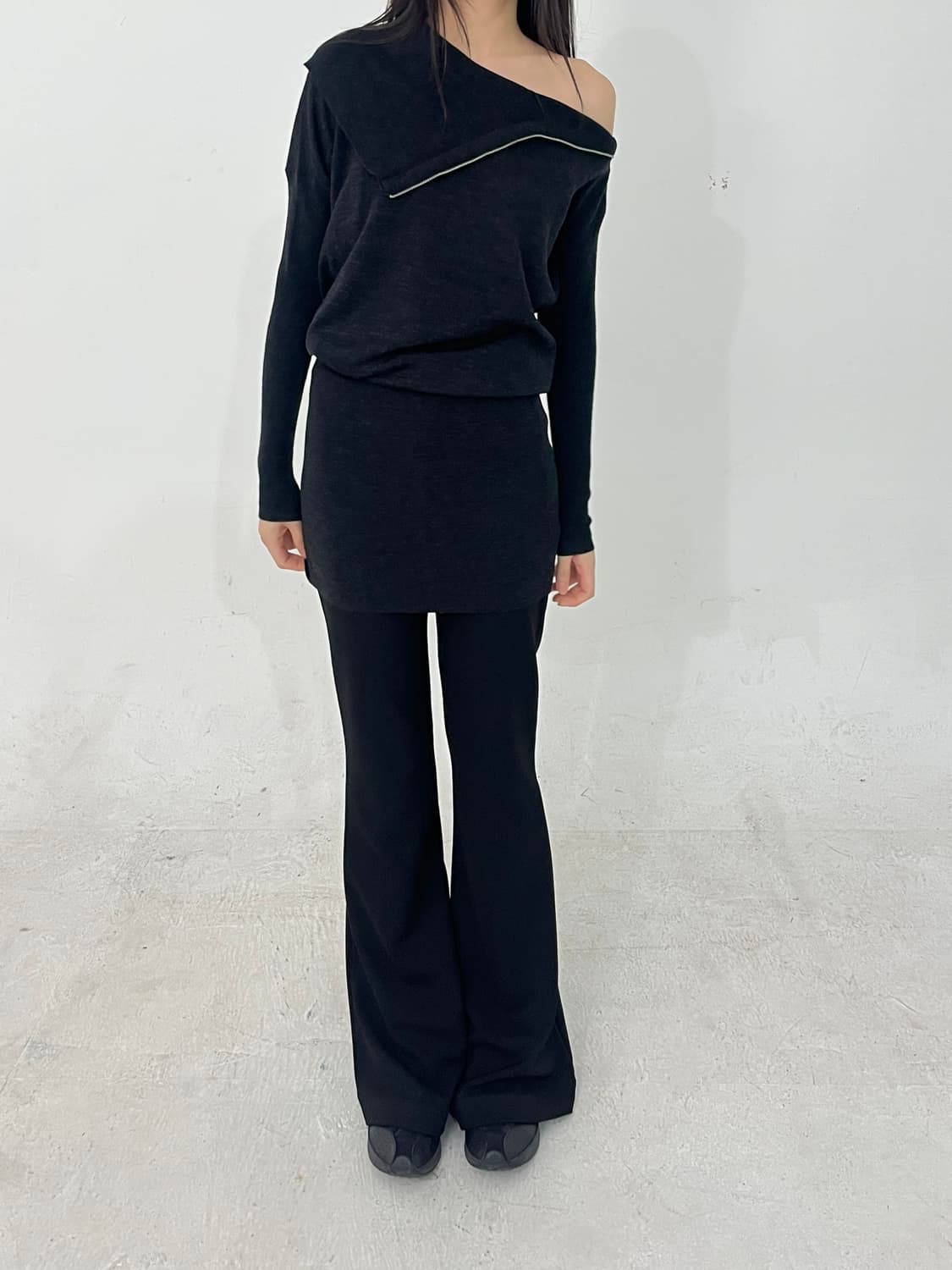 All saints unbal zipper knit opc 상품이미지6