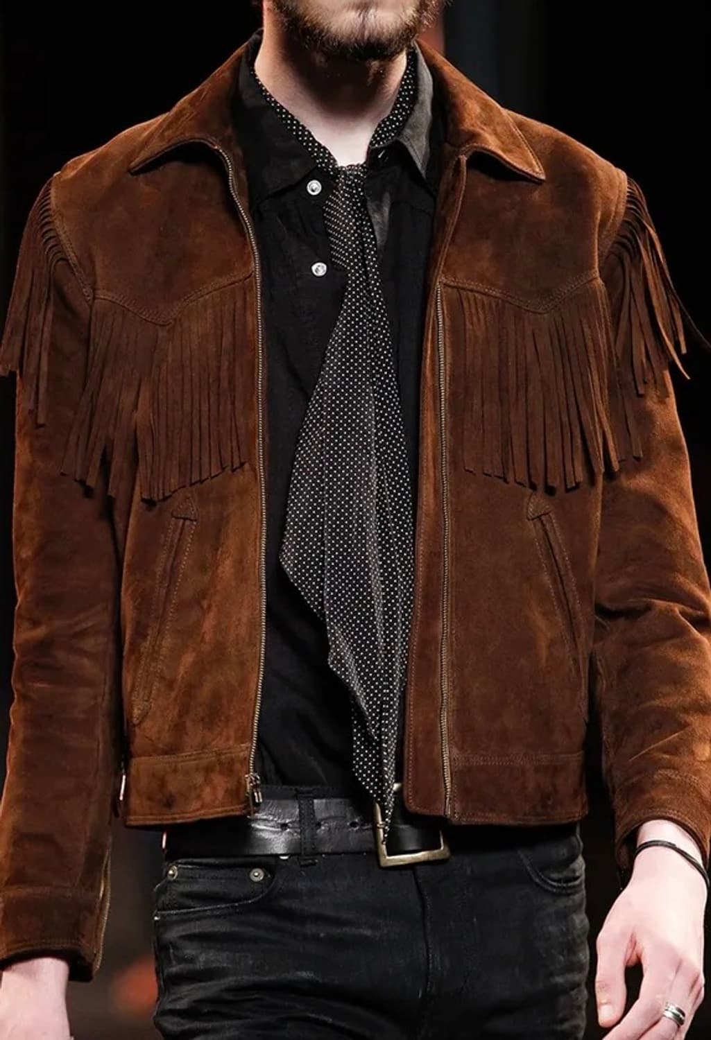 Saint Laurent 생로랑 - 15ss 라발리에르 도트 실크 스카프 상품이미지1