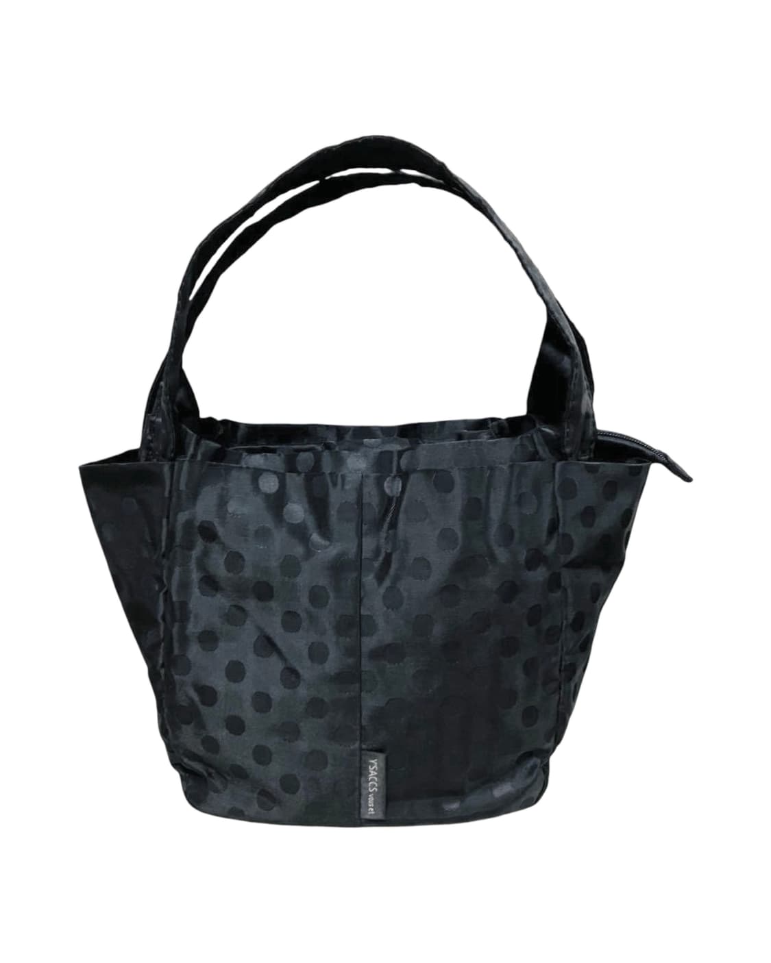 요지야마모토 도트 토트백 블랙 상품이미지1