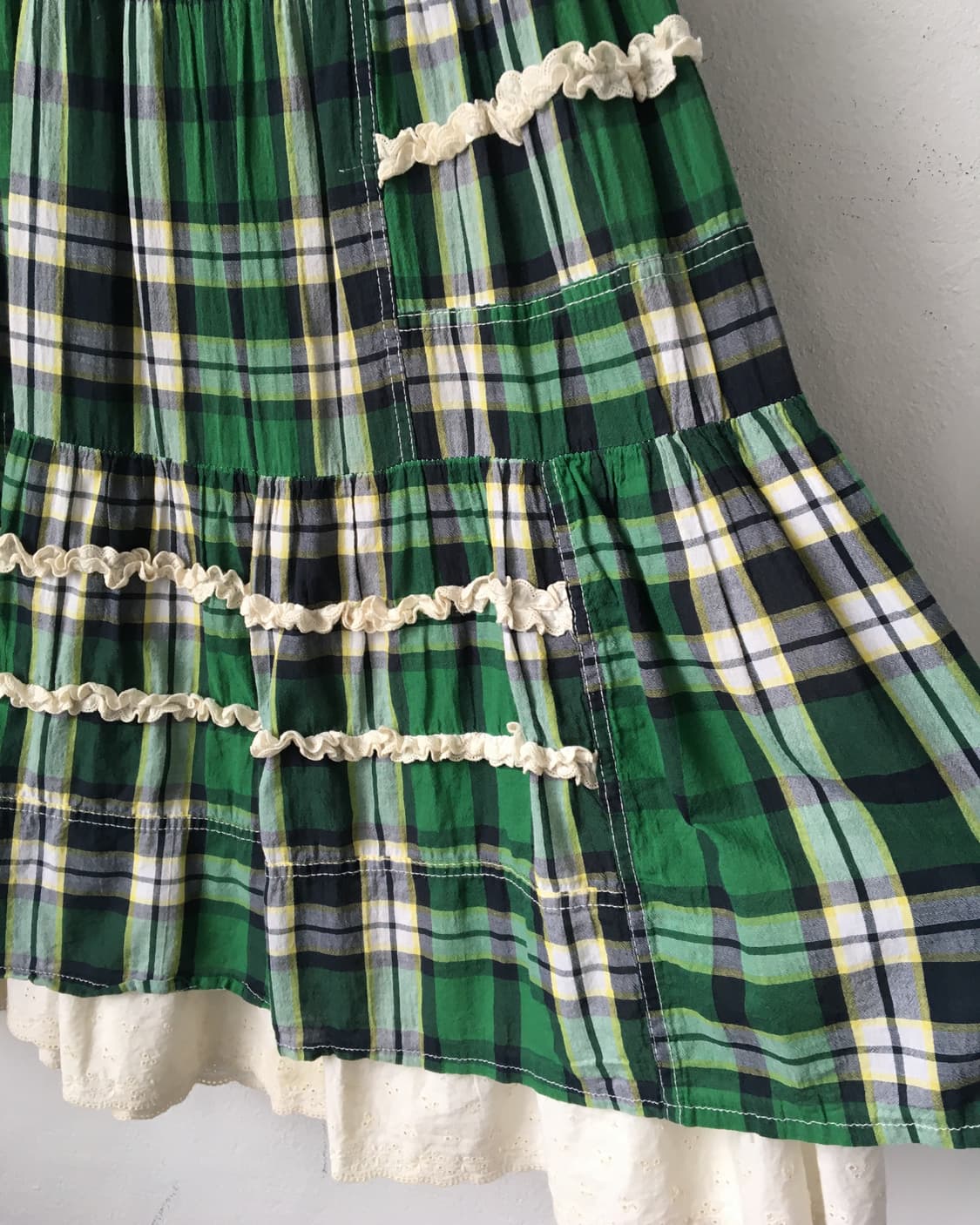 Check pattern skirt 상품이미지4