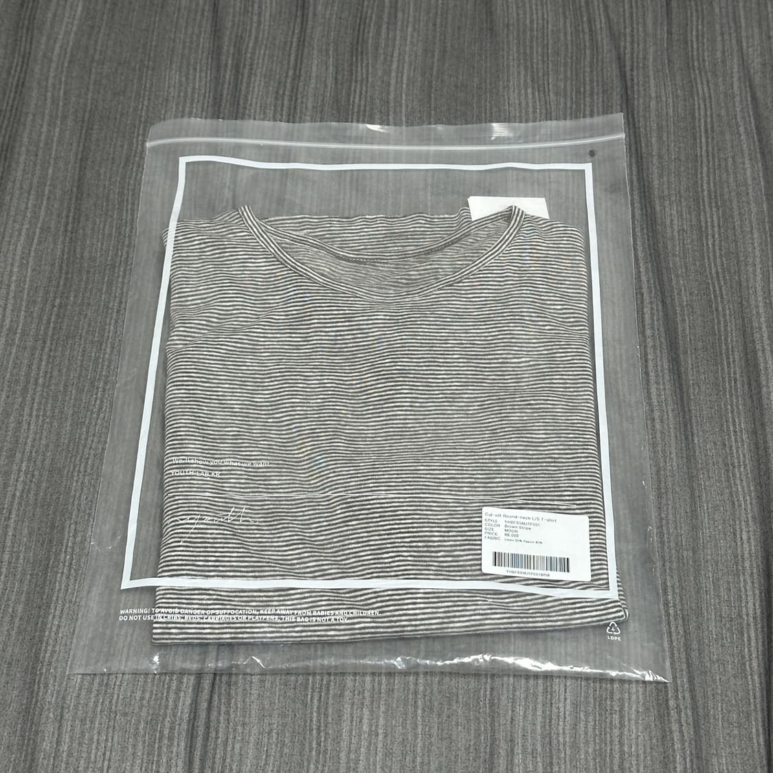 [M] Cut-off Round-neck L/S T-shirt 상품이미지3