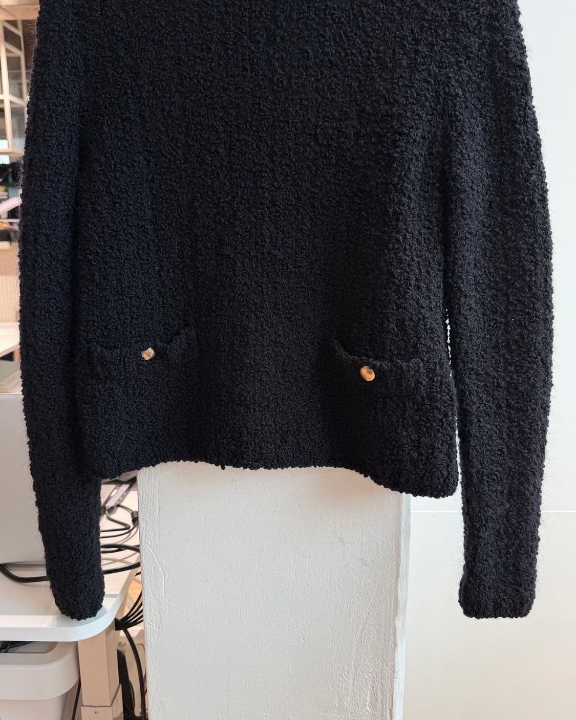 몽클레르 블랙 부클레 엘리건트 니트  상품이미지6