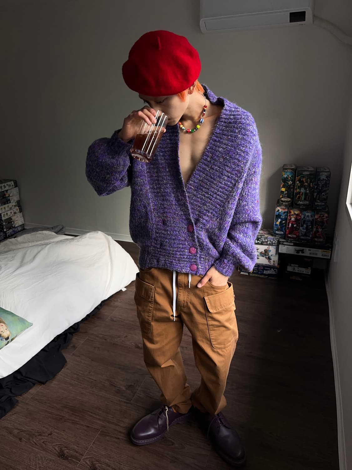 Maria Pia 더블 브레스티드 보카시 카디건 상품이미지4