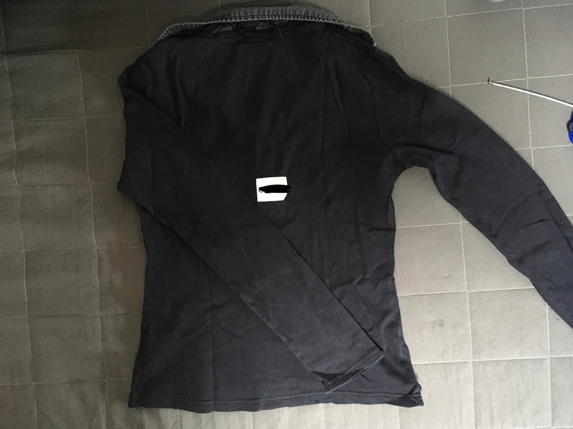 네이비차콜 레이어드 카라 티셔츠 상품이미지3