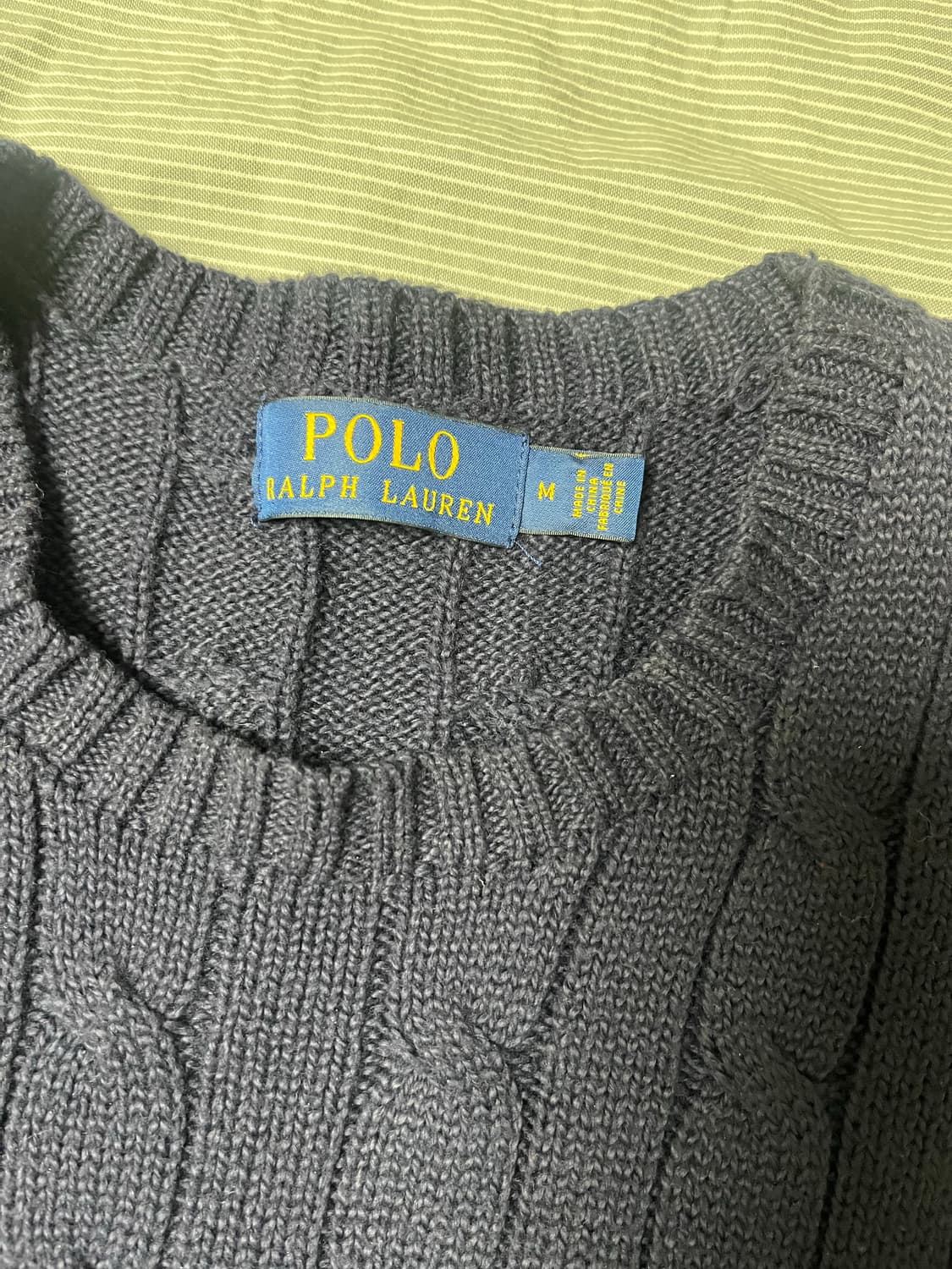 폴로 케이블니트 m 상품이미지2