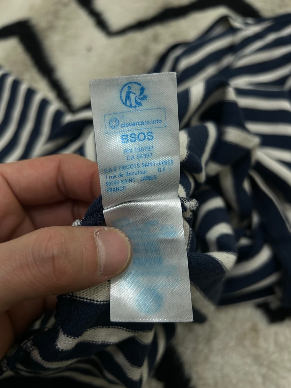 [M]세인트제임스 스트라이프 긴팔/짙은네이비 상품이미지7