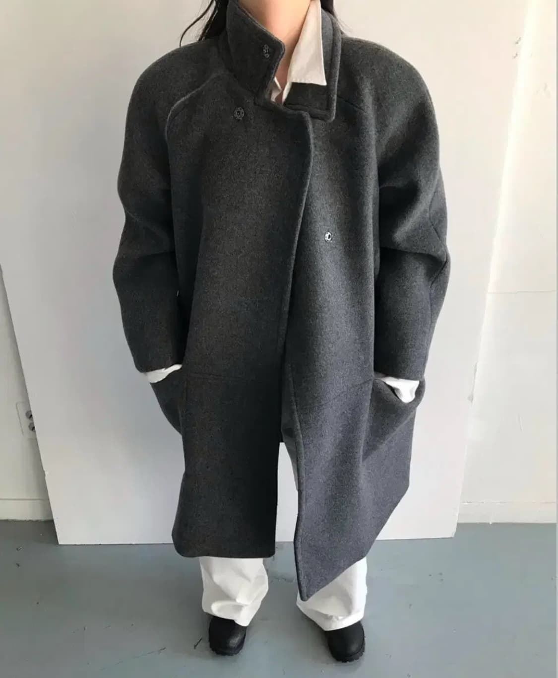 에옹쓰 매니쉬 하프 코트 mannish half coat 상품이미지2