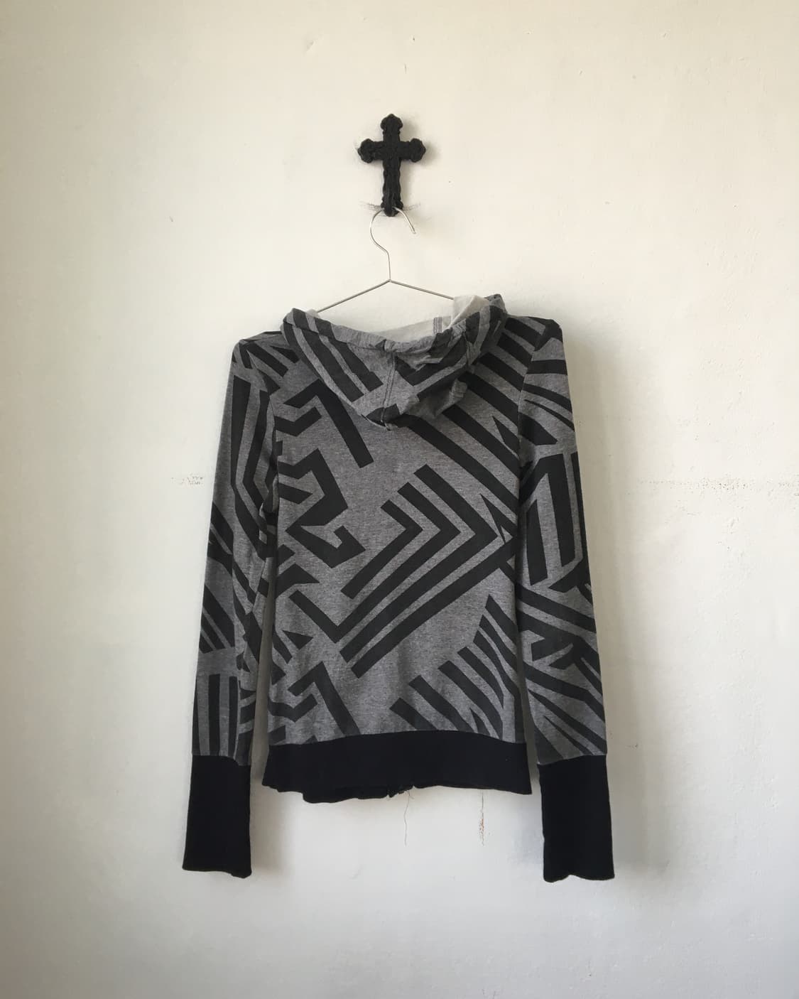 Pattern hood zip up 상품이미지3