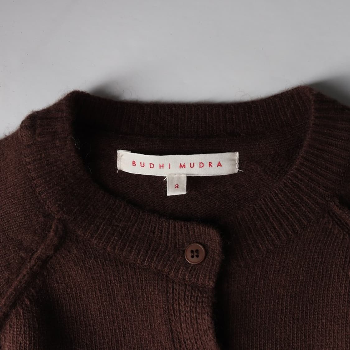 BUDHI MUDRA 울니트 크롭 가디건S 상품이미지5