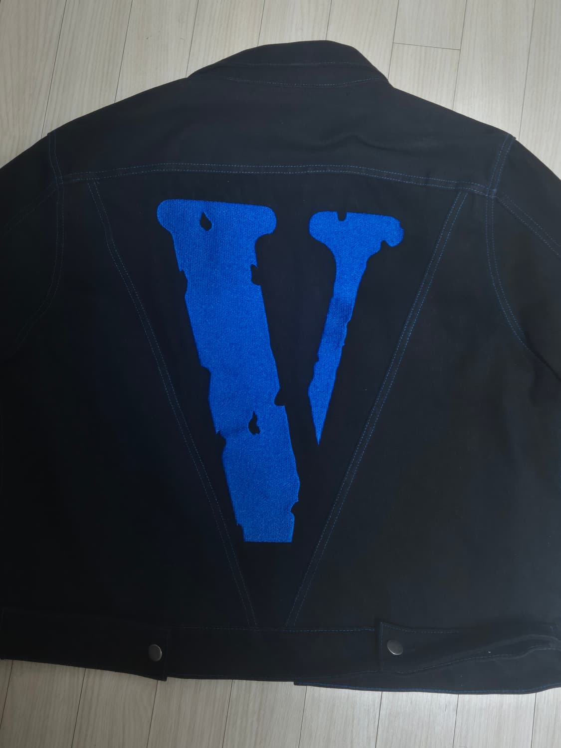 브이론 데님 자켓 블루 L 상품이미지1