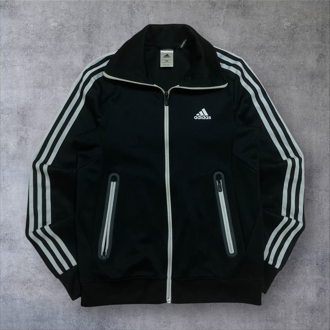 아디다스 스몰 로고 사이드 라인 블랙 트랙탑 상품이미지1