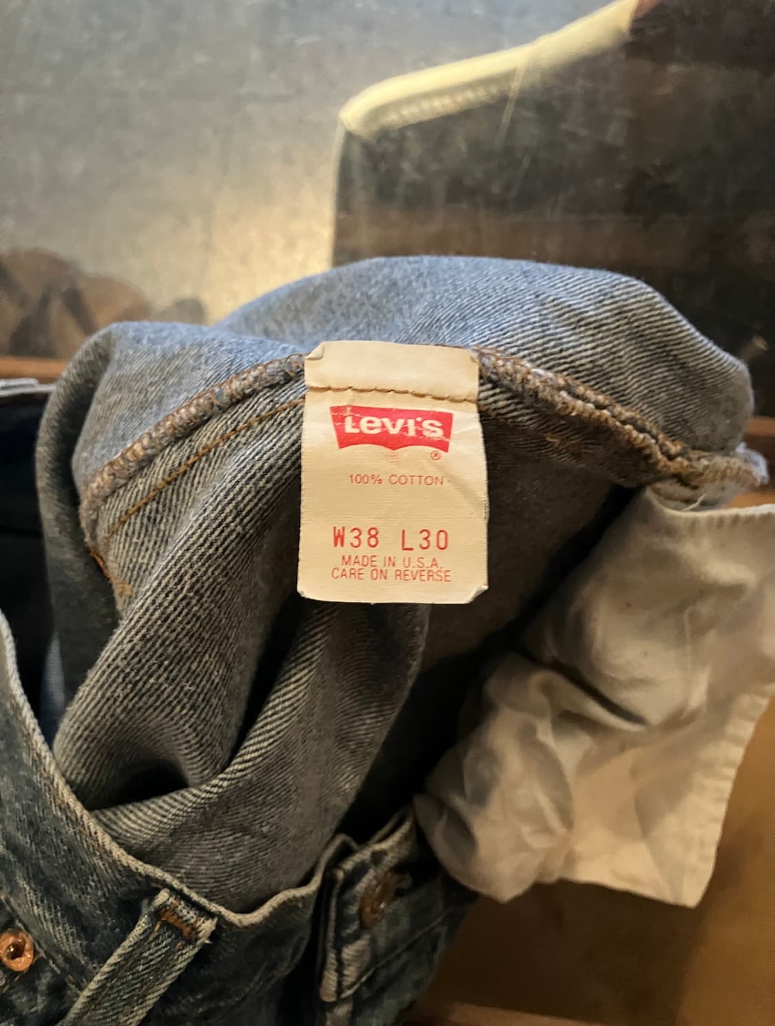 90s USA 빈티지 리바이스 501 데님 팬츠 상품이미지9