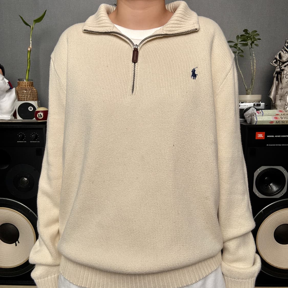 폴로 반집업니트 상품이미지1