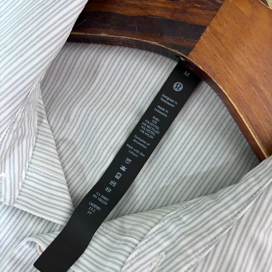 룰루레몬 스트라이트 셔츠 (L) 상품이미지5