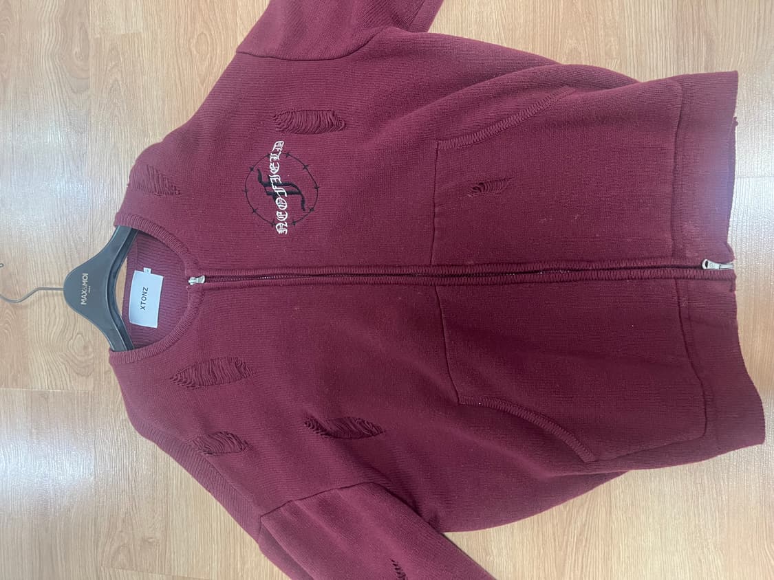 엑스톤즈 니트 집업(송필드콜라보) 상품이미지2