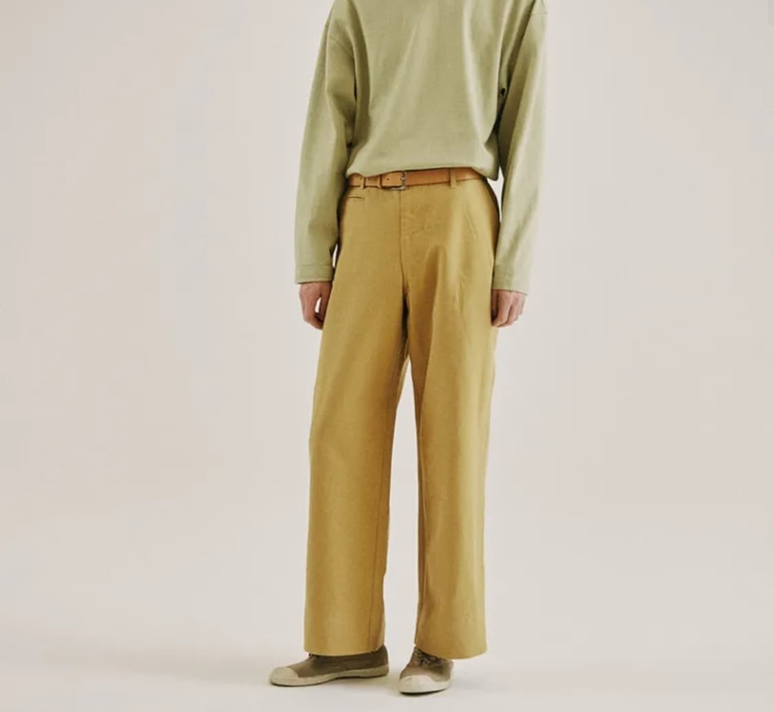 (새상품)토마스모어 와이드 코튼 넬리 팬츠 M size 상품이미지3