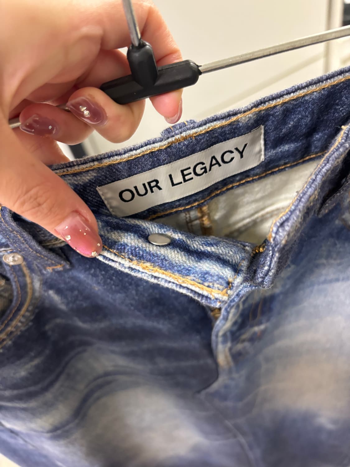 Our Legacy 아워레가시 디지털듀얼스커트 데님 38 상품이미지3