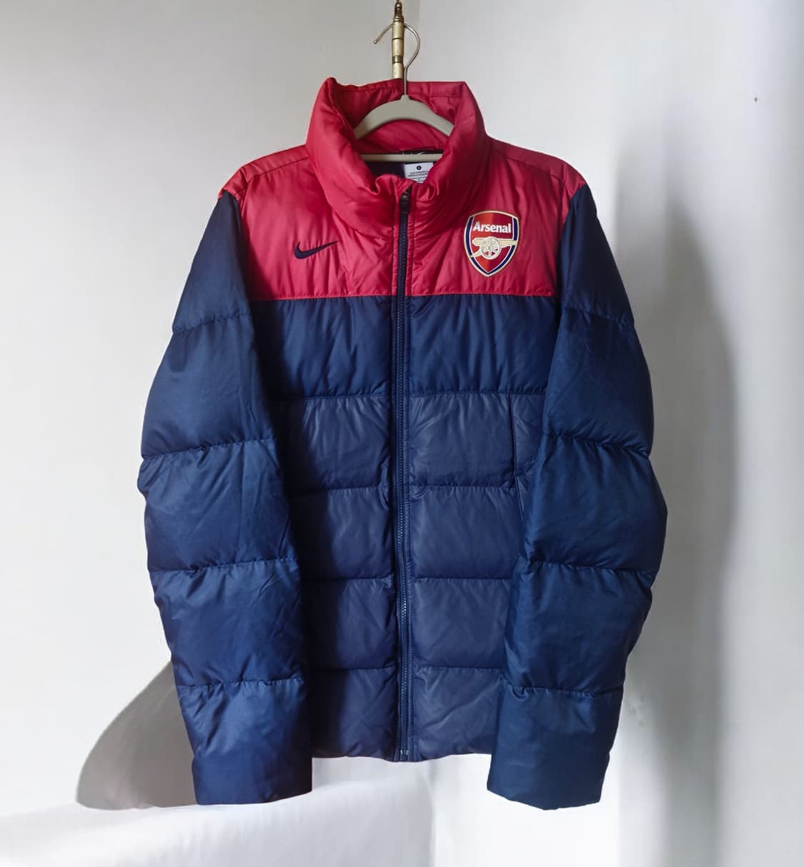 나이키 아스날 FC 패딩 자켓 레드 네이비 S (실측100까지) 상품이미지1