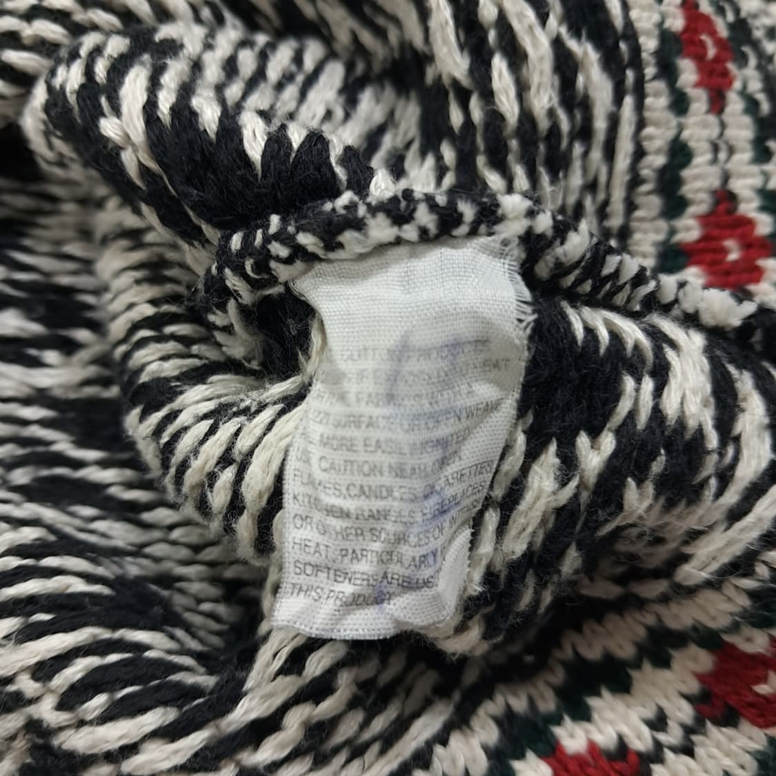 CL036 L 엘엘빈 빈티지 노르딕 페어아일 코튼 가디건 상품이미지5