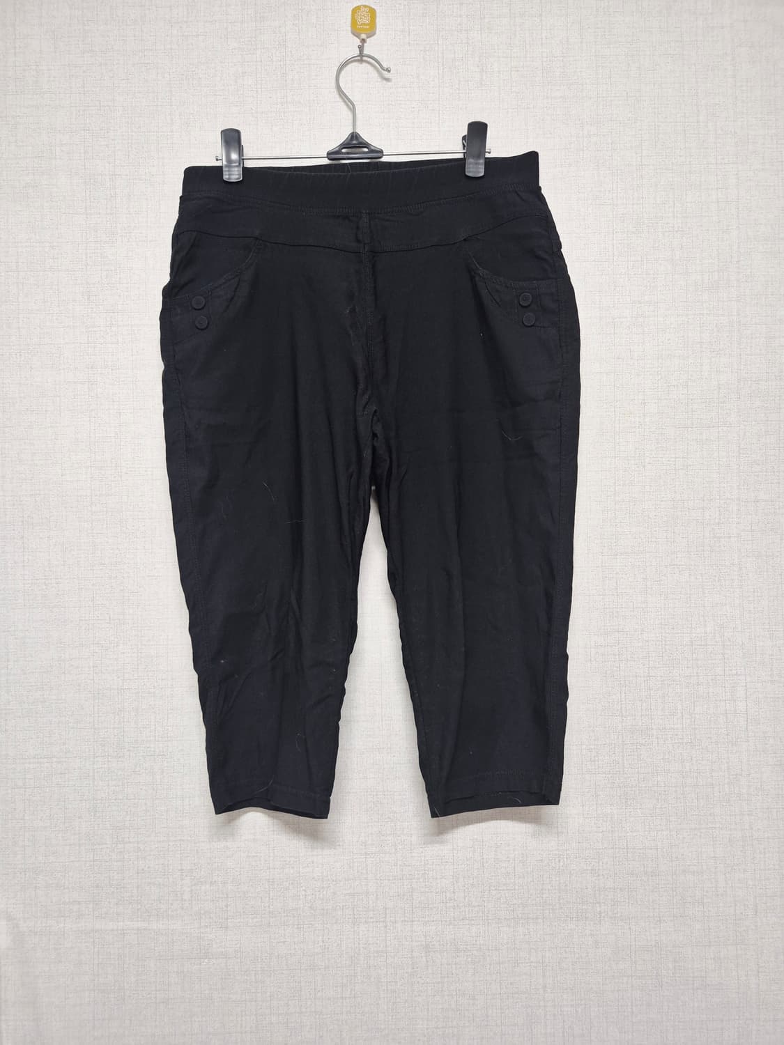 블랙 칠부바지 상품이미지1