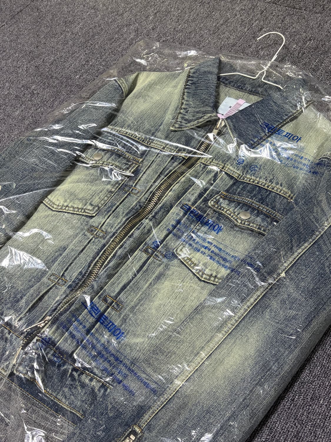 (1 size) 카미엔 크롭 트러커 데님 자켓 상품이미지4