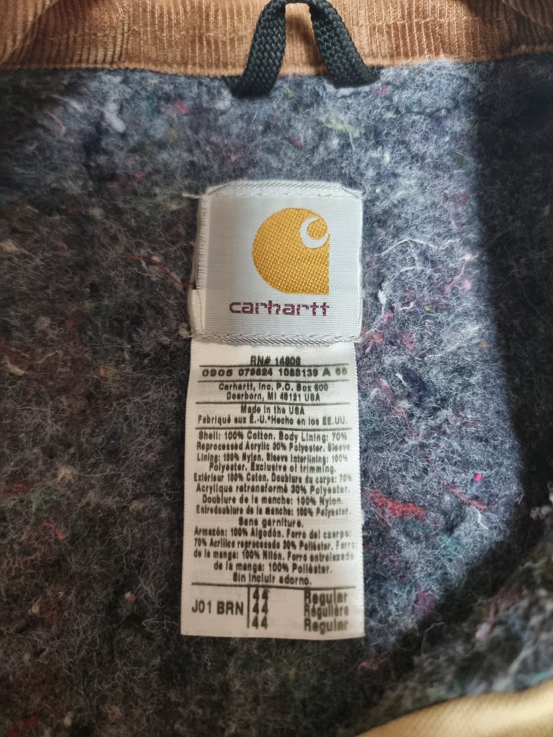 칼하트 디트로이트 j01 brn 44사이즈 상품이미지3