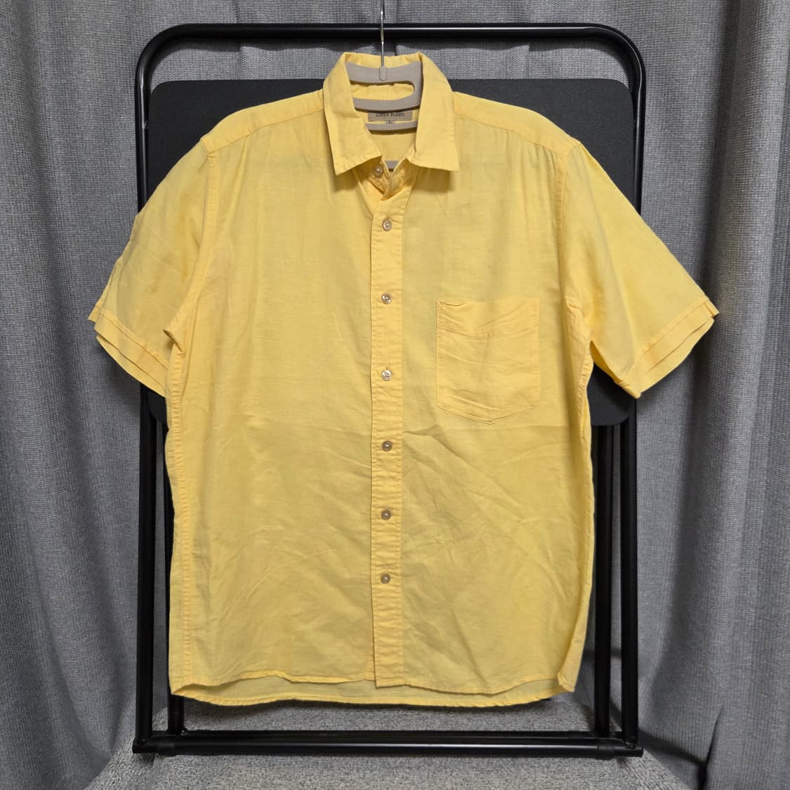 Japanese vintage 린넨 반팔 셔츠 L(100) 상품이미지1