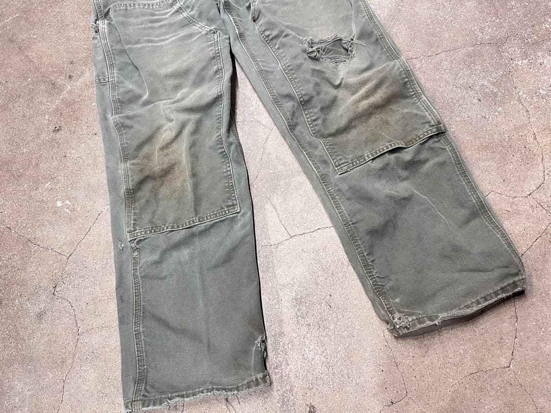 칼하트 더블니 모스그린 덩가리핏 상품이미지3