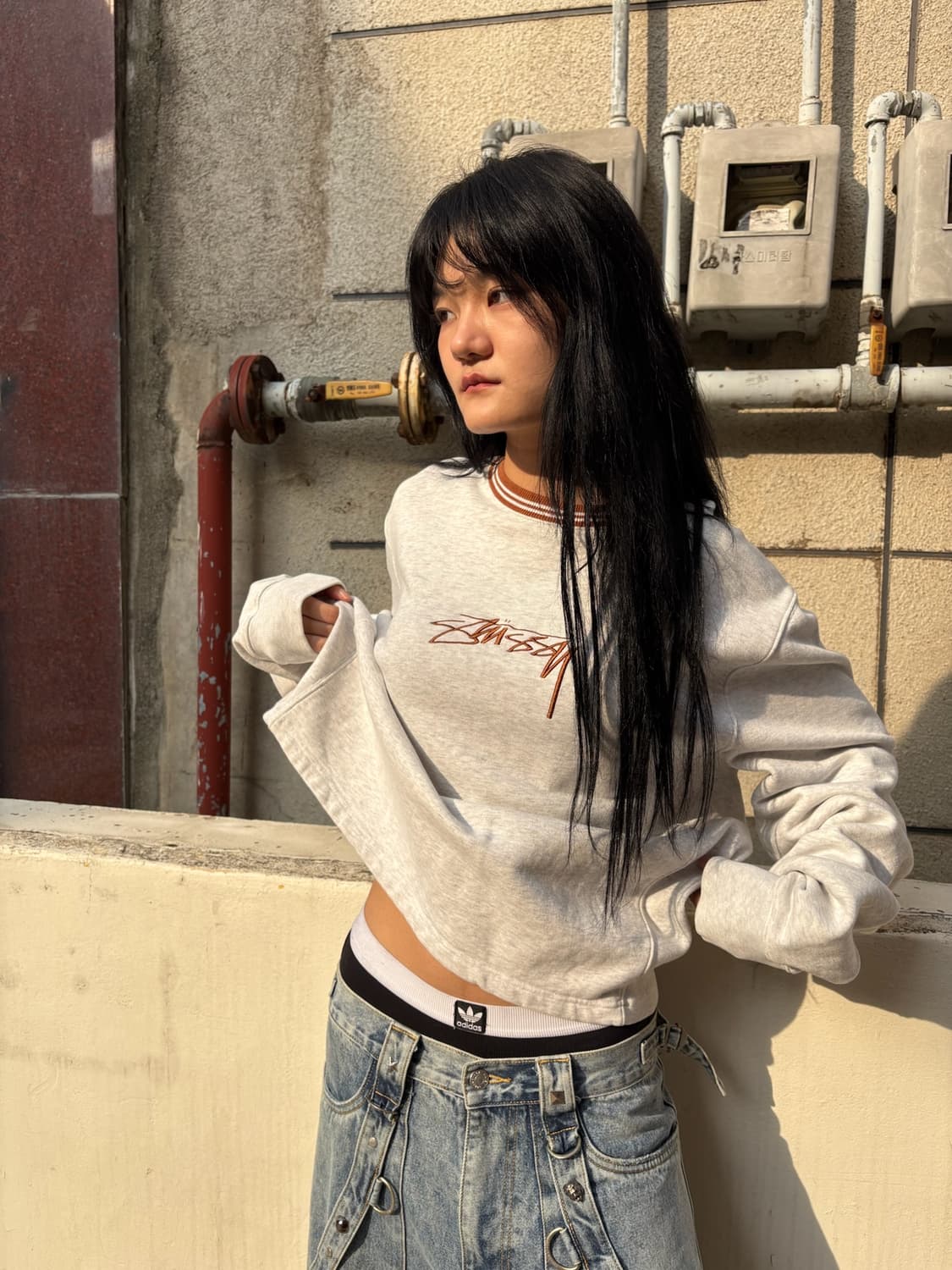 스투시 오버핏 스웻셔츠 상품이미지2