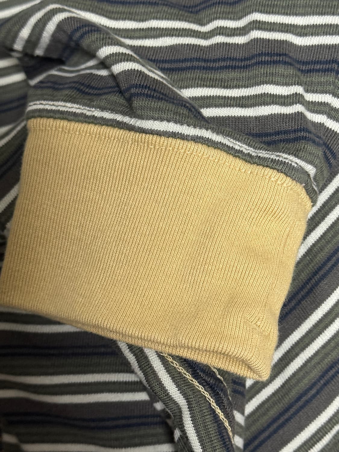 카키스 롱슬리브  KHAKIS BORDER L/S TEE(Bark) 상품이미지4