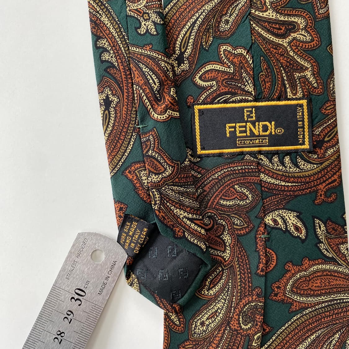 FENDI 펜디 페이즐리 정품 명품넥타이 상품이미지7