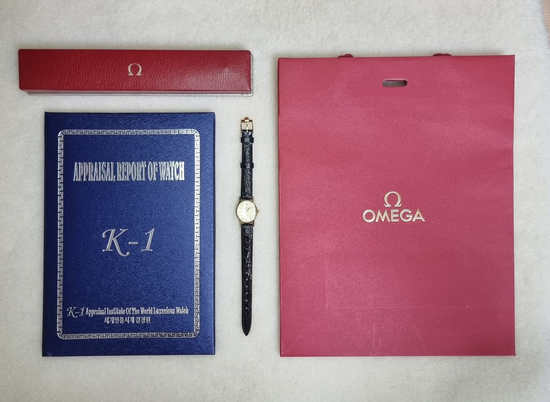 오메가 제네브 빈티지 오벌 샴페인 선레이 다이얼 수동 여성시계 상품이미지8