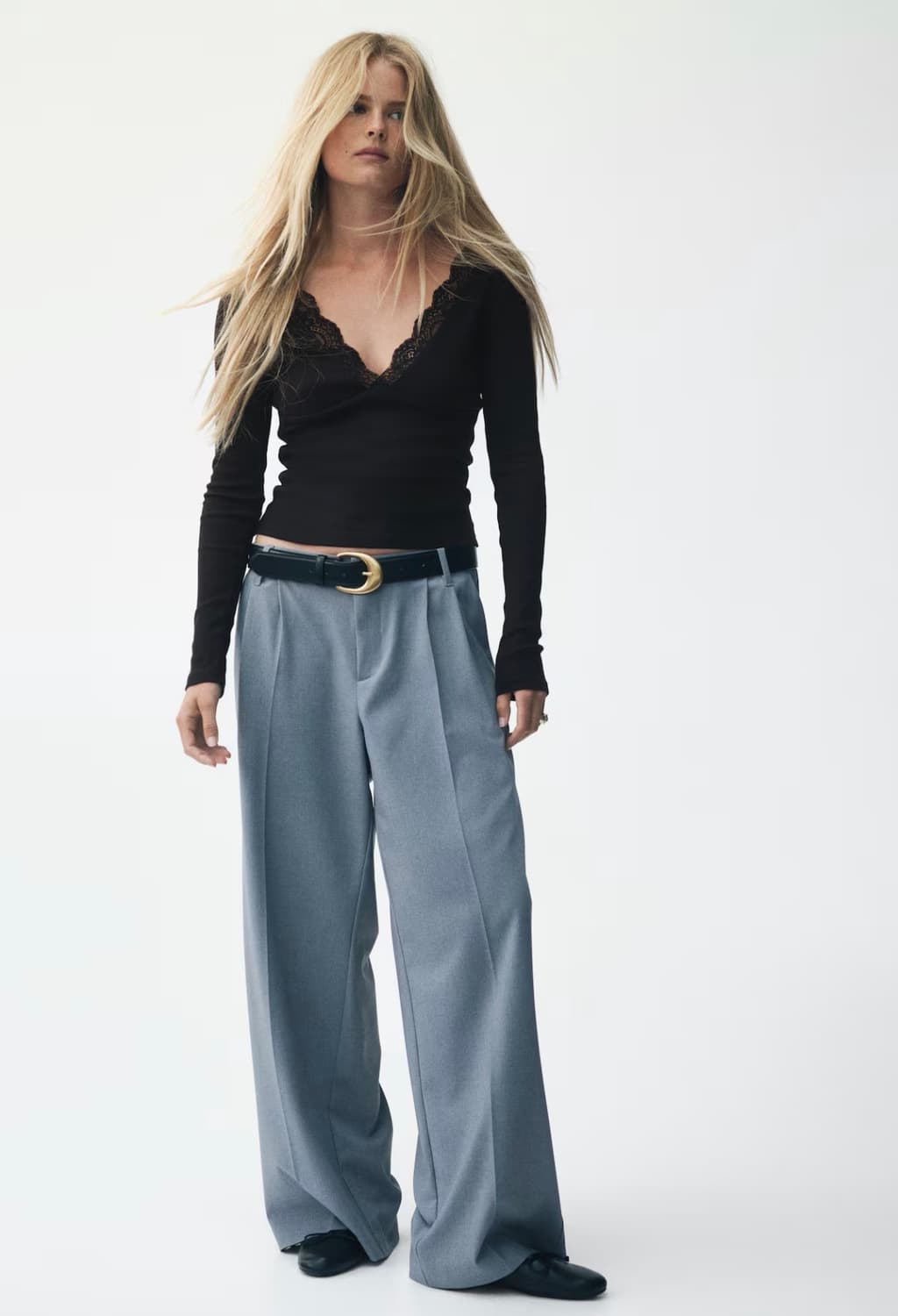 H&M 레이스 디테일 탑 상품이미지3