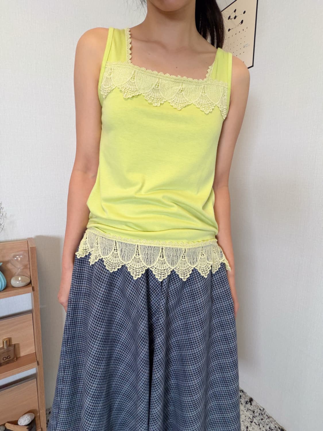 citrus lace sleeveless top 상품이미지2