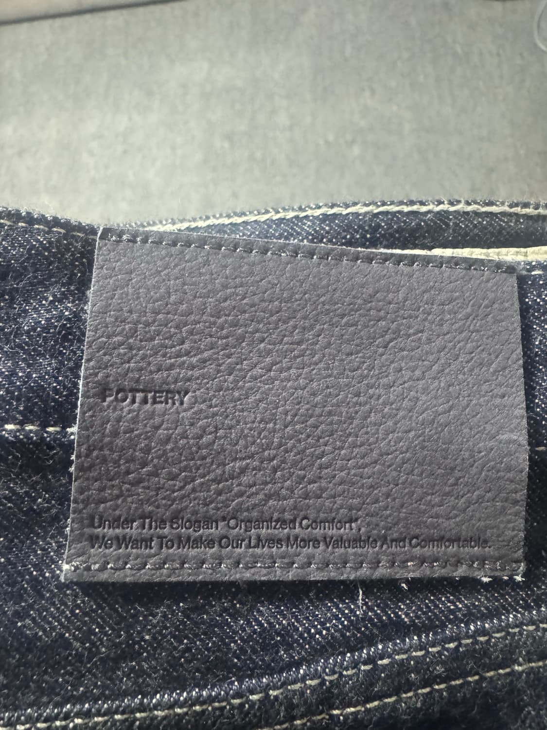 포터리 원워시드 컴포트 데님 3사이즈 블루 슬림스트레이트 팝니다 상품이미지3