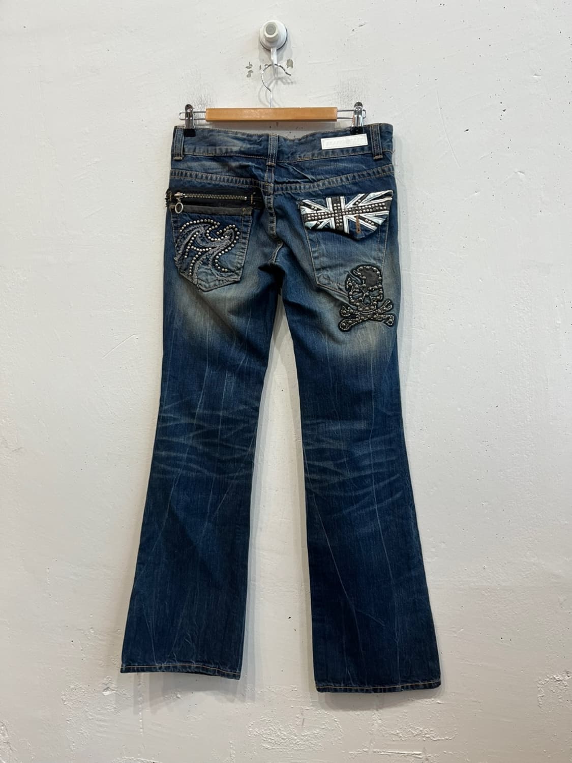 GRASS HOPPER JPN 펑크 로우라이즈 부츠컷 데님팬츠 상품이미지1