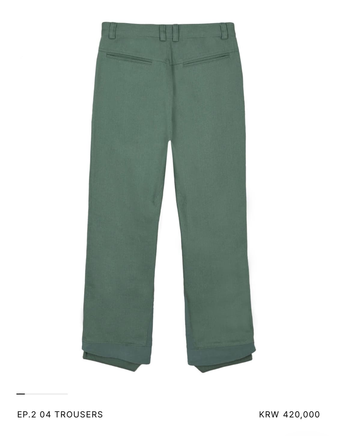 Xlim EP.02 04 trouser forrest green 상품이미지4