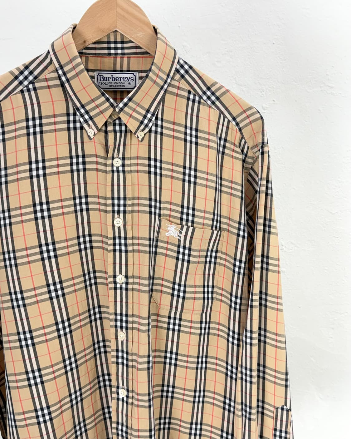 버버리 노바 체크 버튼 다운 클래식 셔츠 상품이미지3