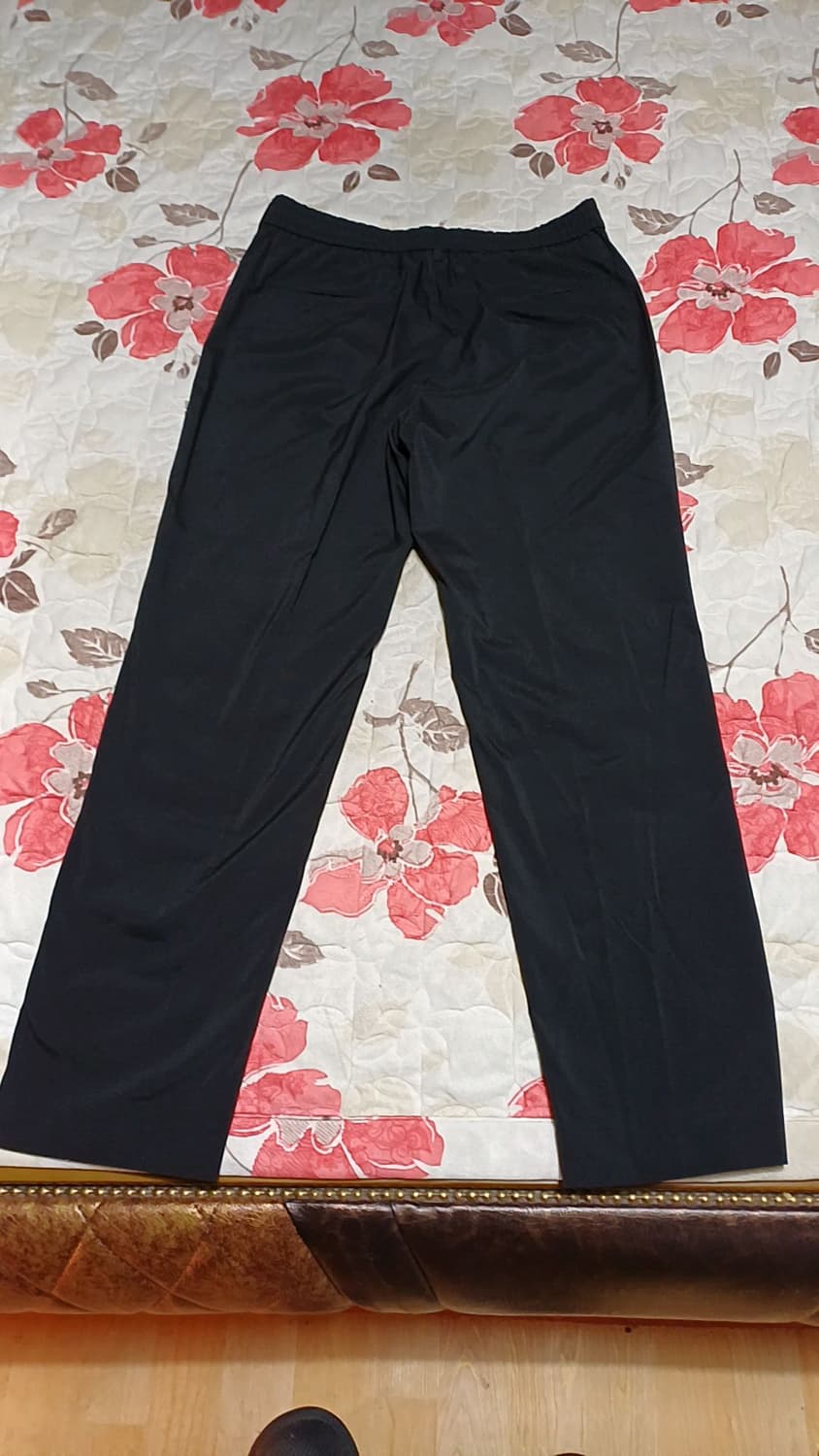 유니클로 얇은블랙팬츠 32인치 기장103 상품이미지5