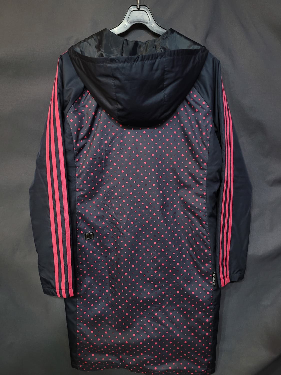 Adidas dot long padding 아디다스 도트  롱 후드 패딩 상품이미지4
