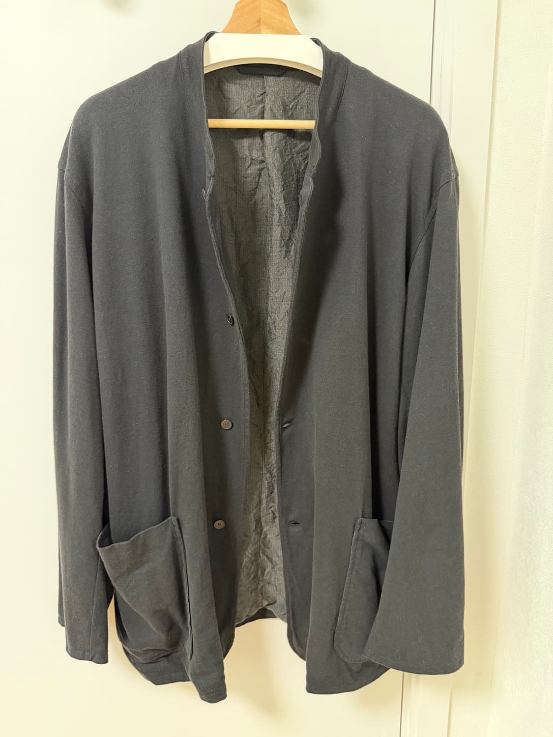 [2] 코모리 코튼 저지 스탠드 카라 자켓 상품이미지5