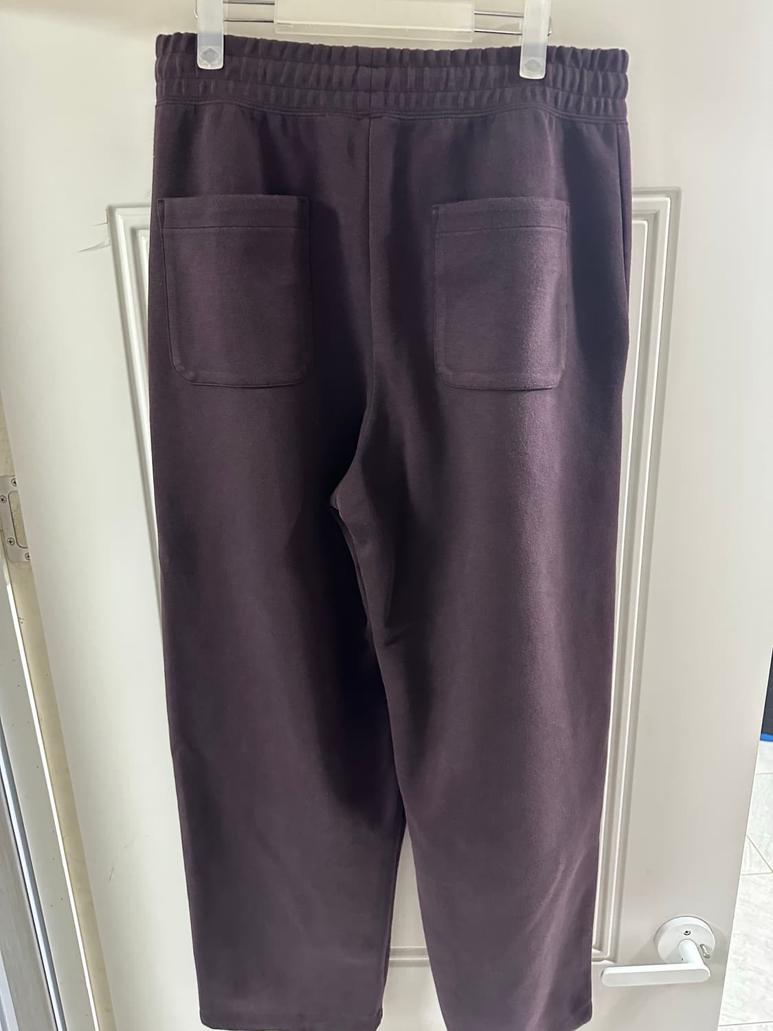 [L] 유니클로 C 스웨트 와이드 팬츠 와인 상품이미지3