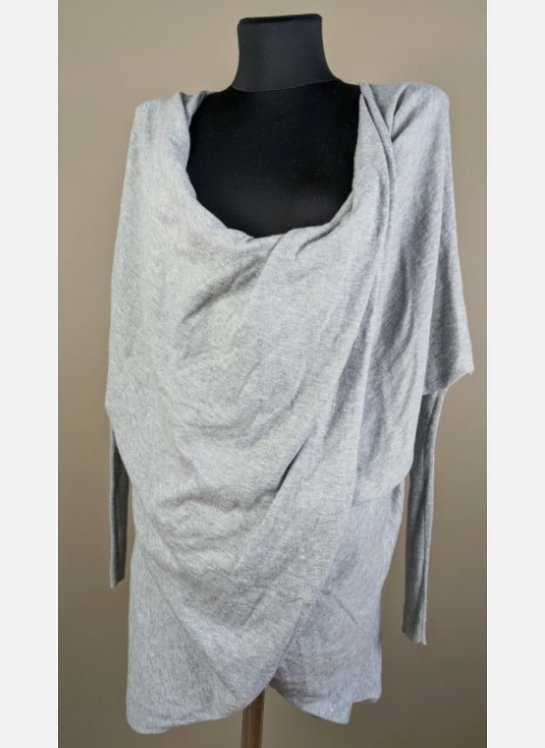 올세인츠 드레이프 스웨터 드레스 그레이 판매 상품이미지4