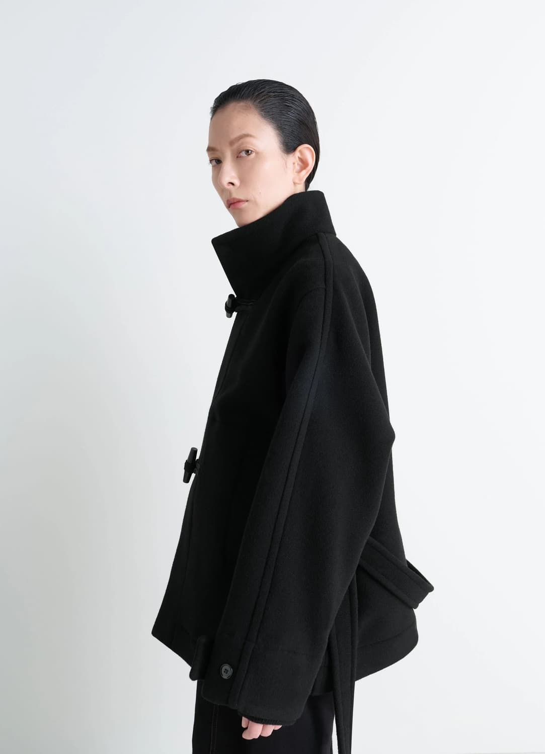 [32,34]르메르 25fw 숏 더플 코트/블랙 상품이미지3