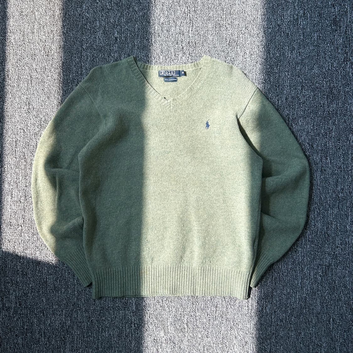 폴로 랄프로렌 램스울 올리브 니트 상품이미지1